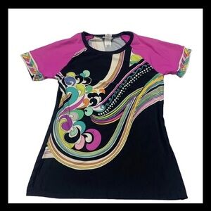 Trina Turk BIG SUR Rash Guard Sz Large